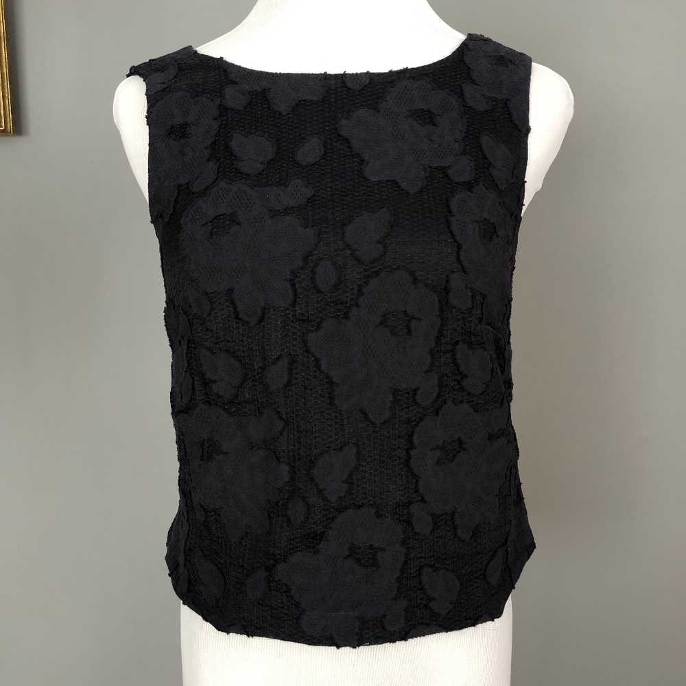 Marks & Spencer navy blue crop top, size: UK6  US2